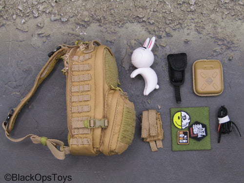 Shock Worker HanMeiMei - Tan MOLLE Backpack w/Bunny & Gear Set