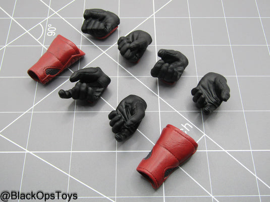GI JOE - Cobra Viper - Red Gloved Hand Set w/Gauntlets