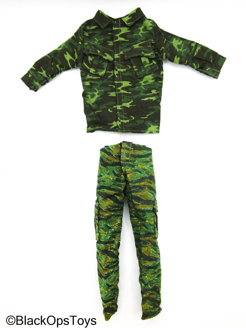 Load image into Gallery viewer, Vietnam - Woodland Camo Combat Shirt w/Tiger Stripe Combat Pants
