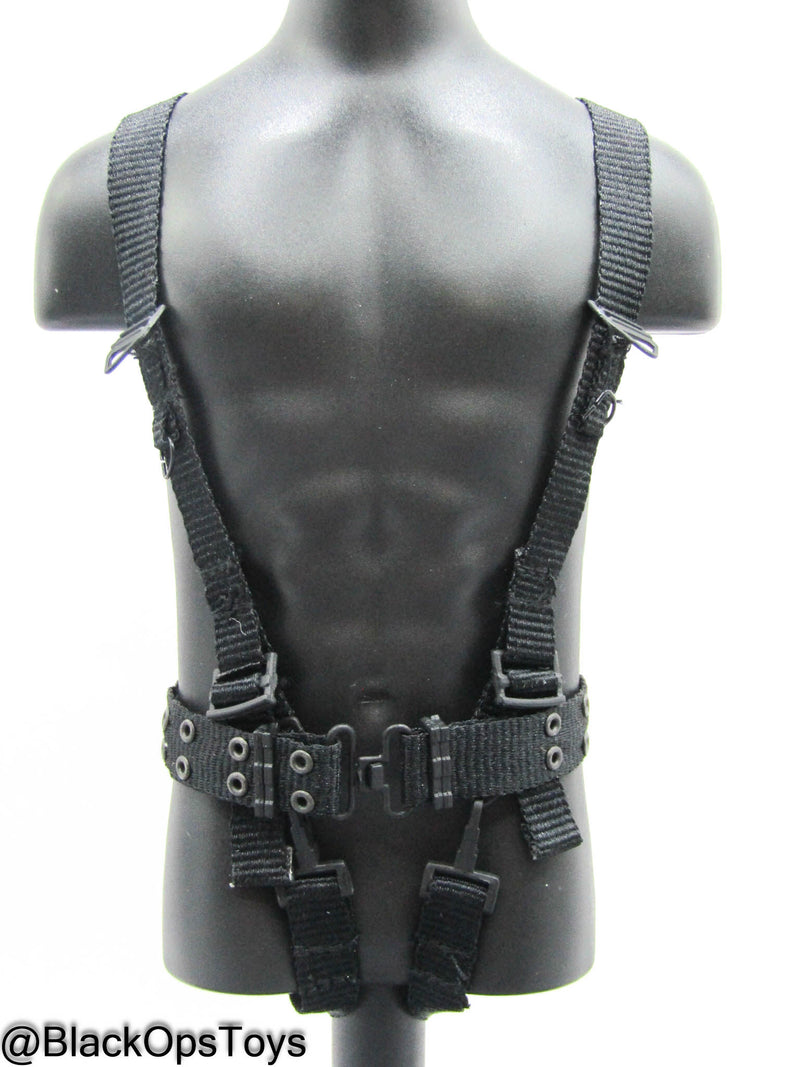 Load image into Gallery viewer, GI JOE - Cobra Viper - Black Y-Harness &amp; Belt
