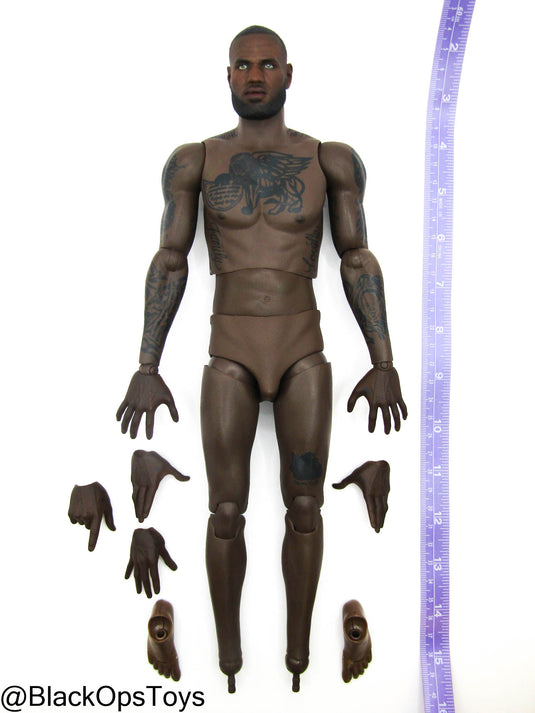 Los Angeles Lakers - LeBron James - Male Tattooed Body w/Headsculpt