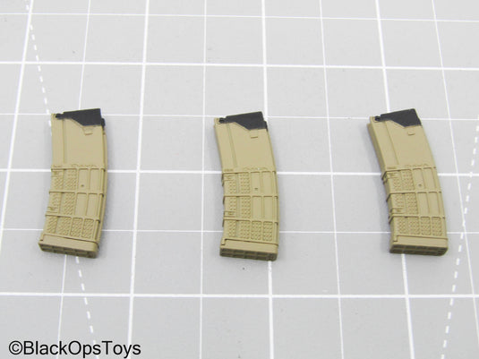 Tan 5.56mm Magazines (x3) (Easy & Simple)