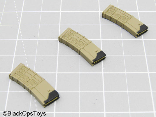 Tan 5.56mm Magazines (x3) (Easy & Simple)