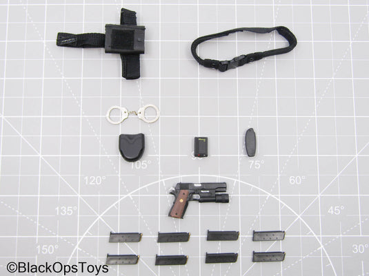Speed - LAPD SWAT - 1911 Pistol w/Drop Leg Holster & Gear Set