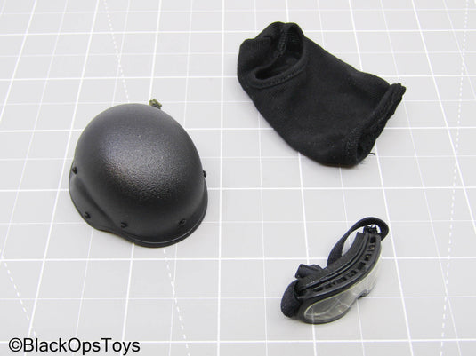 Speed - LAPD SWAT - Black Helmet, Balaclava, & Goggles