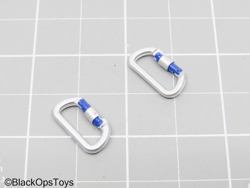 Load image into Gallery viewer, Speed - LAPD SWAT - Silver &amp; Blue Carabiner Set
