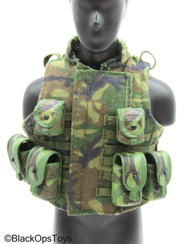 US Rangers - Woodland Camo Combat Vest w/Pouches