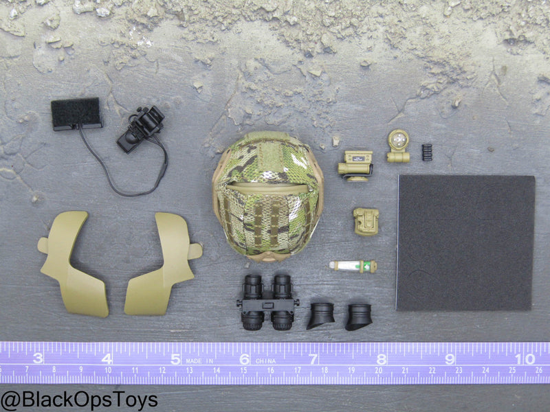 Load image into Gallery viewer, FSB Alpha Team Leader S - Multicam Helmet w/NVG Set
