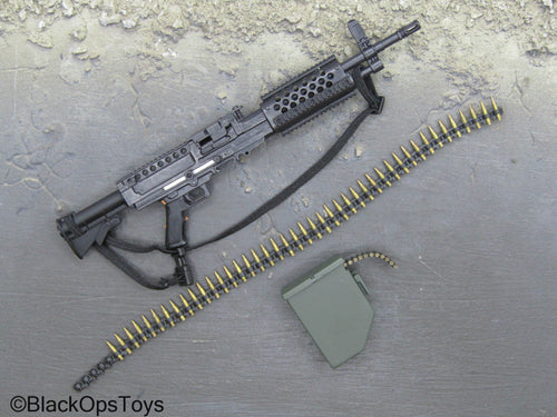 Stoner 96 Light Machine Gun w/Metal Ammo Belt