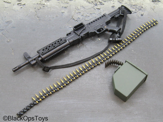 Stoner 96 Light Machine Gun w/Metal Ammo Belt