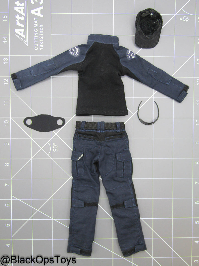 Load image into Gallery viewer, LAPD S.W.A.T. Ver B - Female Navy Blue Uniform Set w/Headwear
