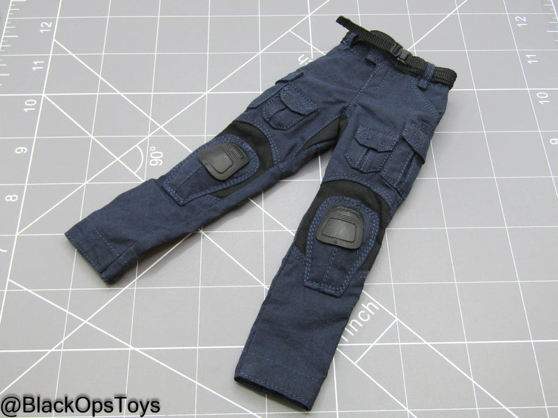 Load image into Gallery viewer, LAPD S.W.A.T. Ver B - Female Navy Blue Combat Pants w/Belt
