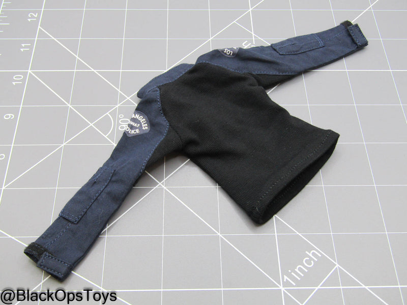 Load image into Gallery viewer, LAPD S.W.A.T. Ver B - Female Navy Blue Combat Shirt
