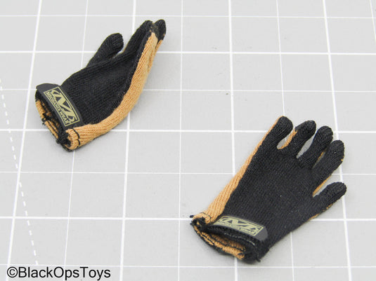 Brown & Black Gloves