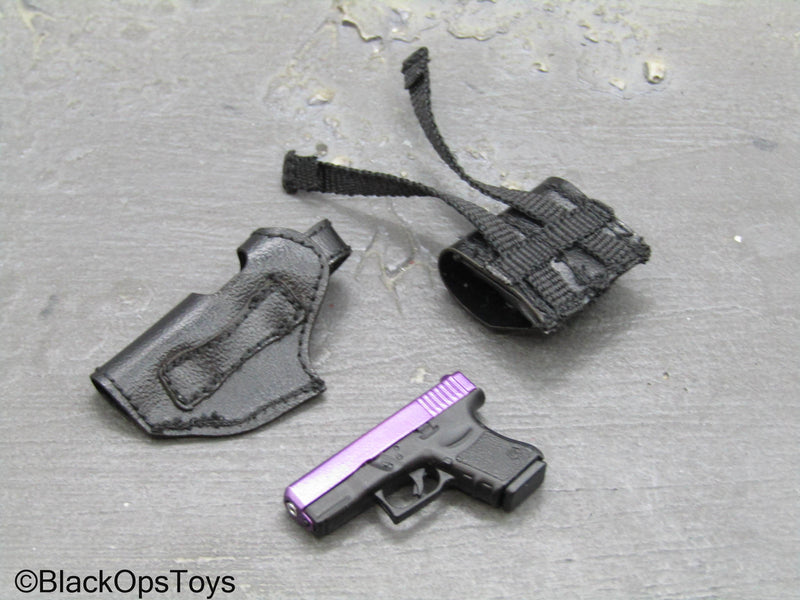 Load image into Gallery viewer, Gangsters Kingdom Vera - Purple 9mm Pistol w/Holster (Right Handed)
