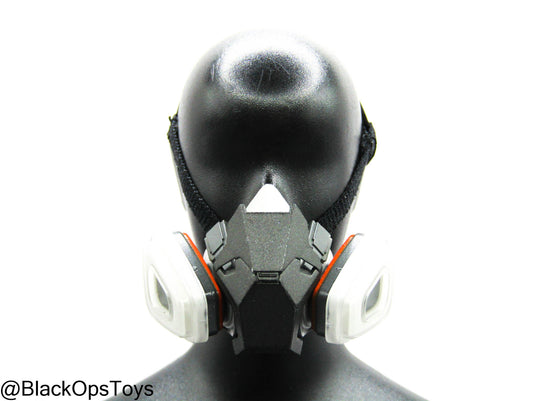 Grey & White Respirator Mask