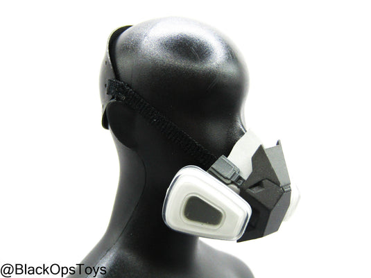 Grey & White Respirator Mask