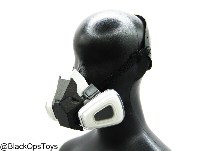 Load image into Gallery viewer, Grey &amp; White Respirator Mask
