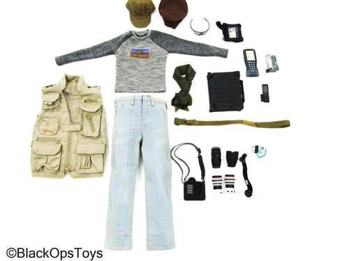 PMC CIA SAD - Civilian Uniform Set w/Tan Vest & Camera Set