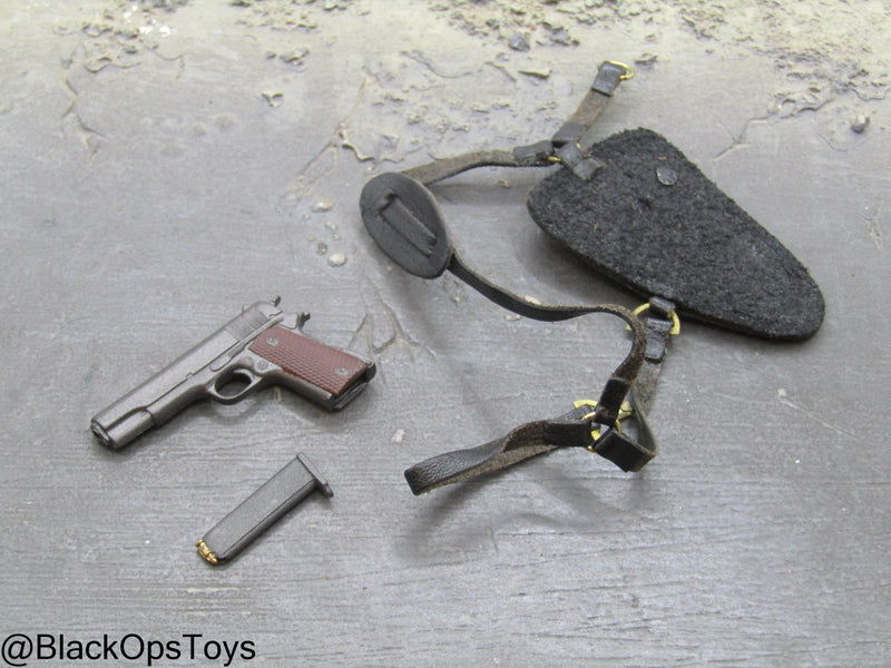 Load image into Gallery viewer, 1911 Pistol w/Black Shoulder Holster
