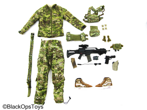 Multicam Combat Uniform Set w/Chest Rig, G36 Rifle & Sk8 Shoes
