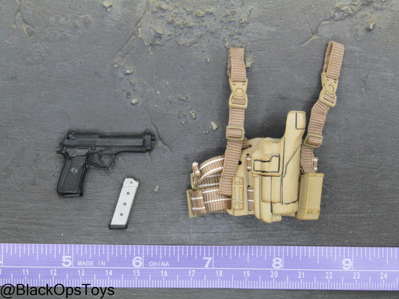 Load image into Gallery viewer, M9 Pistol w/Drop Leg Holster

