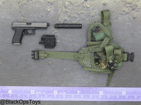 HK USP SOCOM Pistol w/Drop Leg Holster
