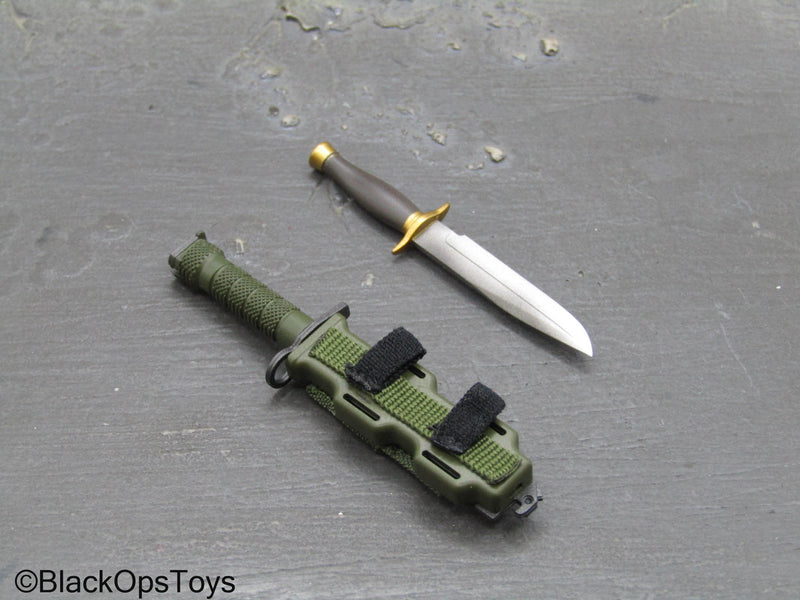 Resident Evil 2 Leon Kennedy Classic Knife Set w/Sheath BlackOpsToys