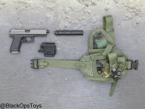 HK USP SOCOM Pistol w/Drop Leg Holster