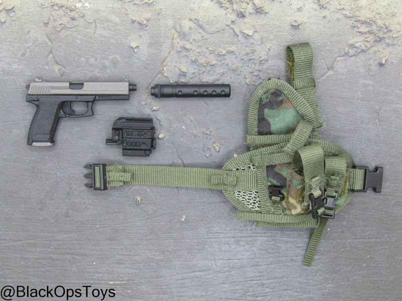 Load image into Gallery viewer, HK USP SOCOM Pistol w/Drop Leg Holster
