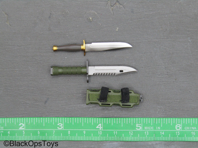 Resident Evil 2 Leon Kennedy Classic Knife Set w/Sheath BlackOpsToys