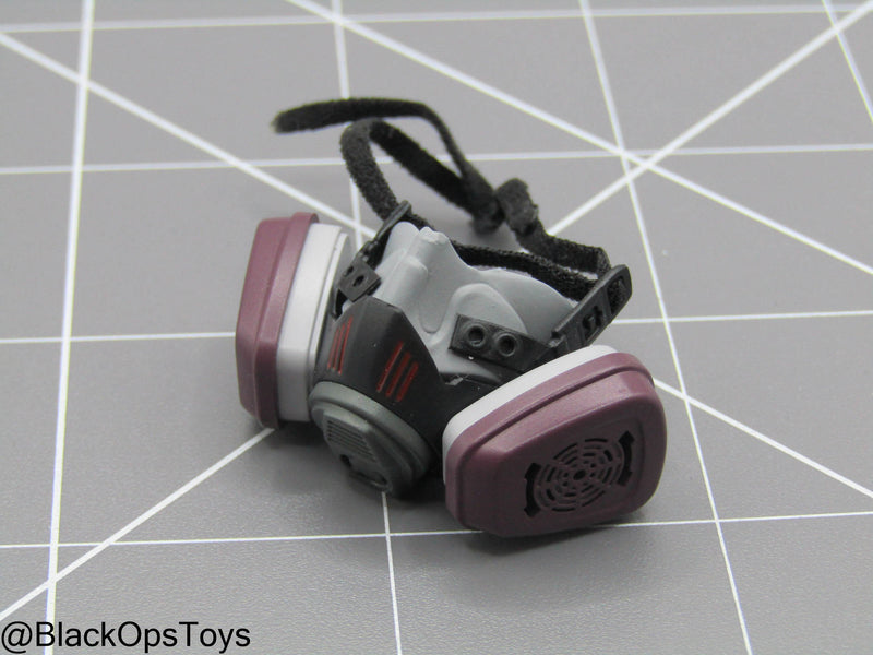 Load image into Gallery viewer, Grey &amp; Purple Respirator Mask
