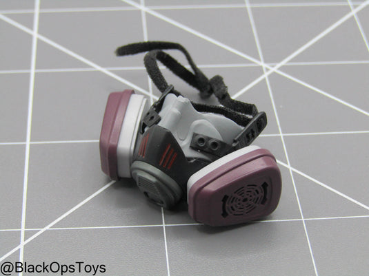 Grey & Purple Respirator Mask