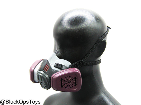 Grey & Purple Respirator Mask