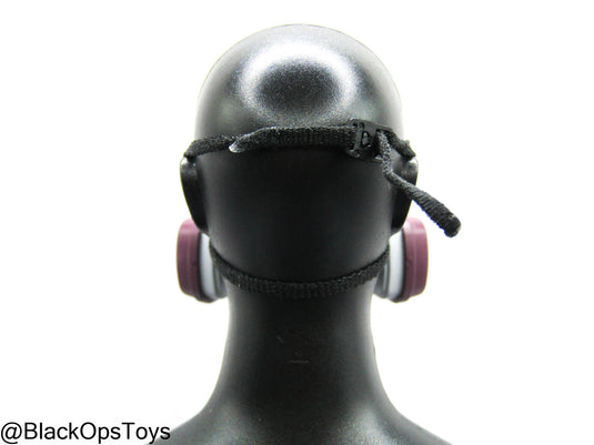Grey & Purple Respirator Mask