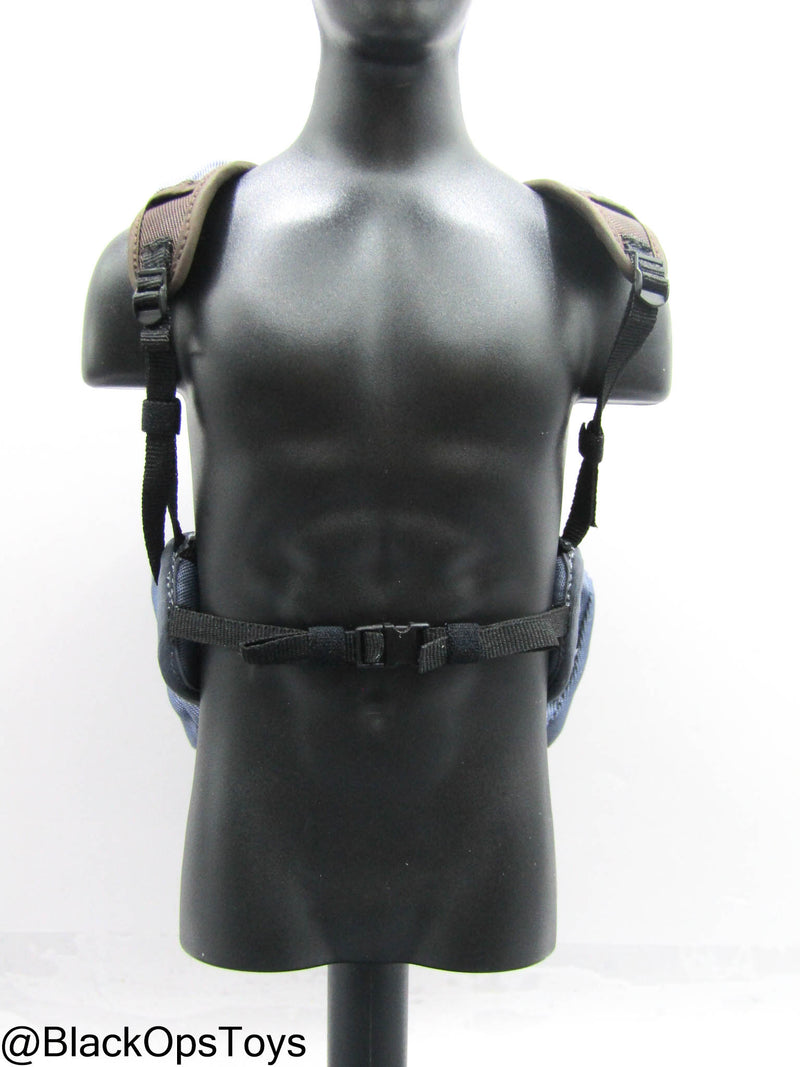 Load image into Gallery viewer, The Division - Blue Backpack w/Yellow Biohazard Bag
