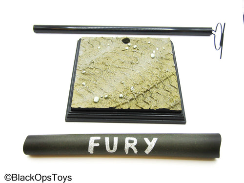Fury - Sherman Tank Loader - Base Stand w/Tank Barrel Detail