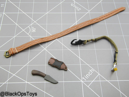DEVGRU ONS GERONIMO - Leather Like Belt w/Combat Knife