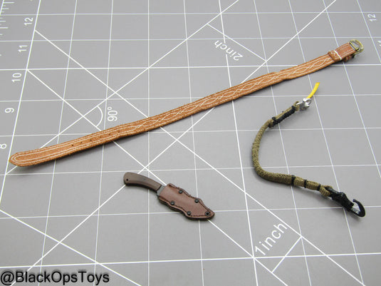 DEVGRU ONS GERONIMO - Leather Like Belt w/Combat Knife