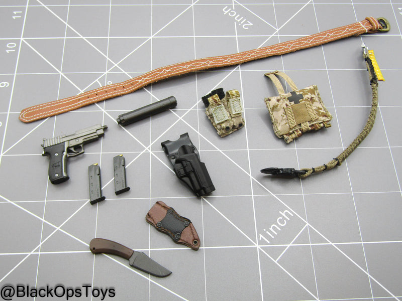 Load image into Gallery viewer, DEVGRU ONS GERONIMO - Leather Like Battle Belt Set w/Pistol
