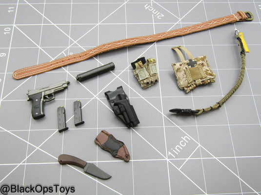 DEVGRU ONS GERONIMO - Leather Like Battle Belt Set w/Pistol