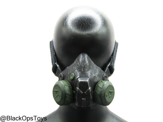 Black & Green Respirator Mask