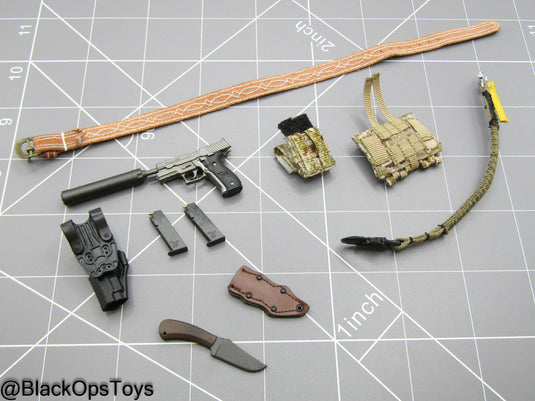 DEVGRU ONS GERONIMO - Leather Like Battle Belt Set w/Pistol