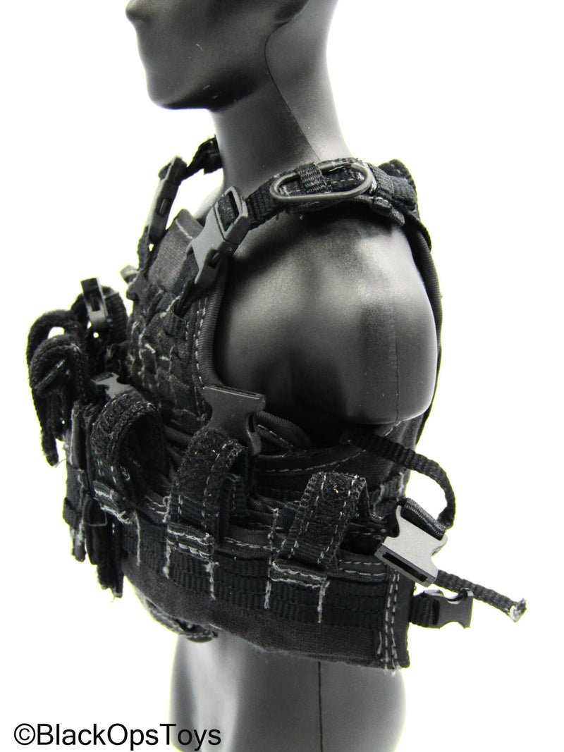 Load image into Gallery viewer, GI JOE - Cobra Viper - Black MOLLE Combat Vest
