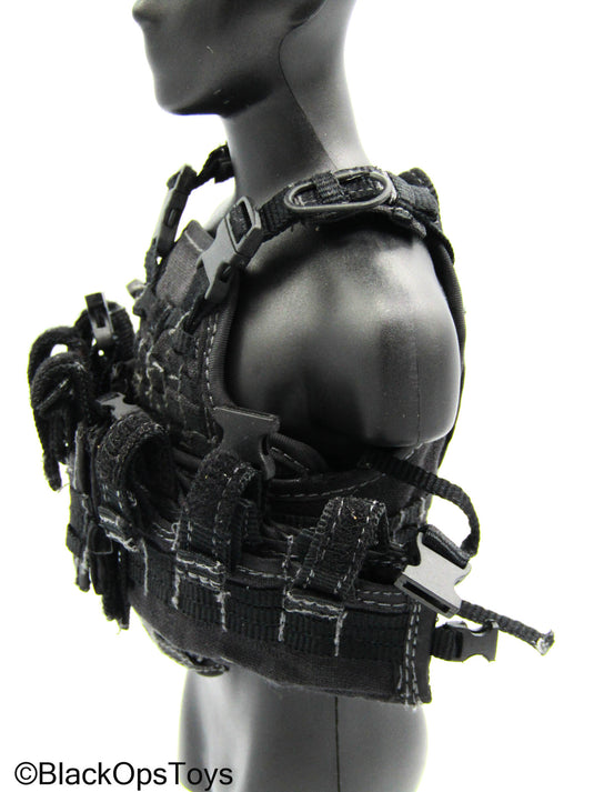 GI JOE - Cobra Viper - Black MOLLE Combat Vest Set w/Buttpack