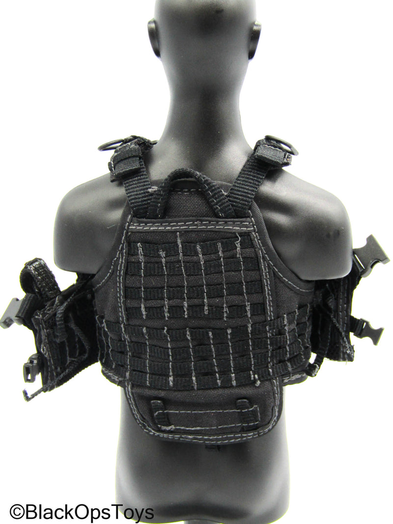 Load image into Gallery viewer, GI JOE - Cobra Viper - Black MOLLE Combat Vest Set w/Buttpack
