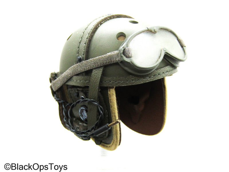Load image into Gallery viewer, Fury - Sherman Tank Loader - Leather M1938 Tank Helmet
