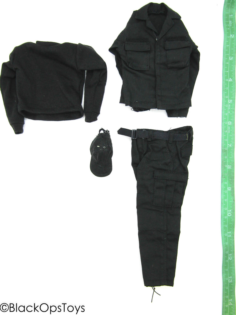 Load image into Gallery viewer, Night Ops - Black Combat Uniform Set
