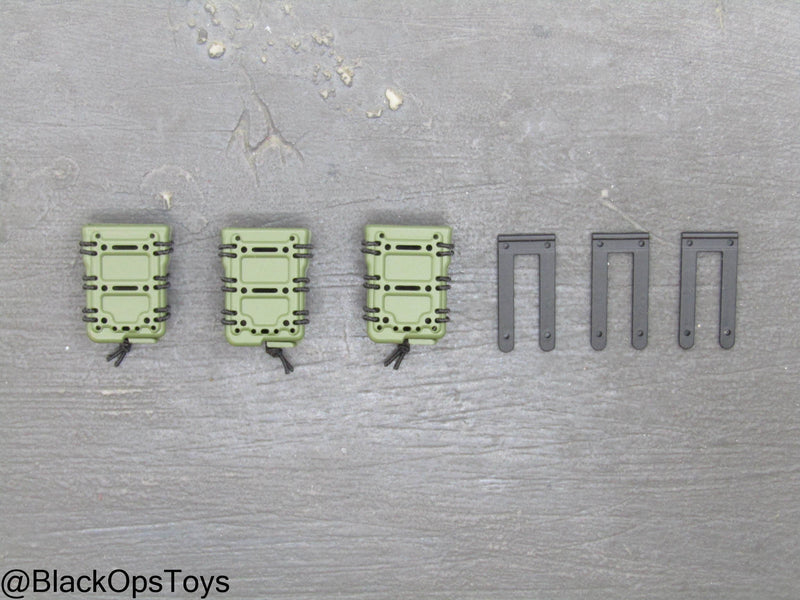 Load image into Gallery viewer, Special Forces Weapon Set F - OD Green Mag Holsters (x3)
