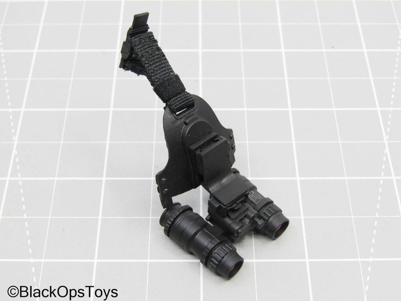 Load image into Gallery viewer, Black Night Vision Goggles w/Helmet Attachment
